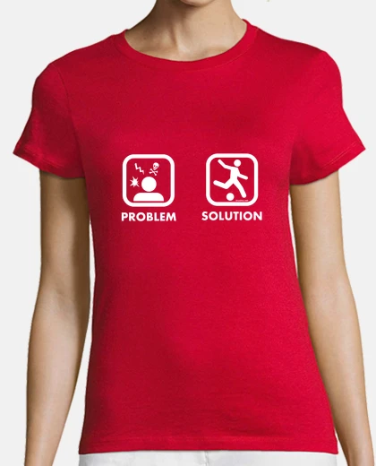 Tee-shirt problème solution jouer au football