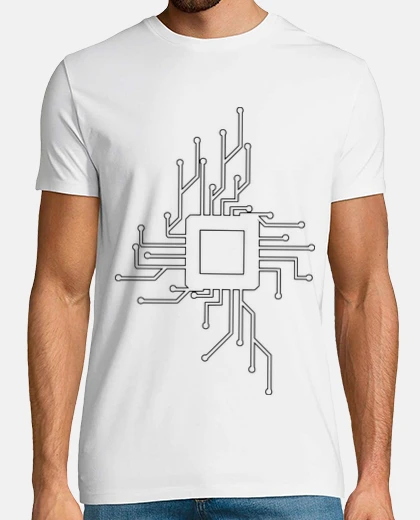Camiseta procesador cpu placa base placa de circuito