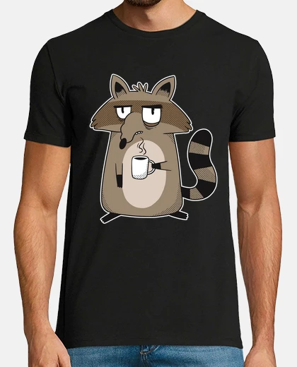 T-shirt procione scontroso