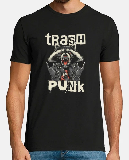 T-shirt procione trasher punk
