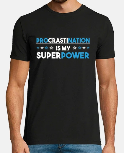 T-shirt procrastinare è il mio super potere