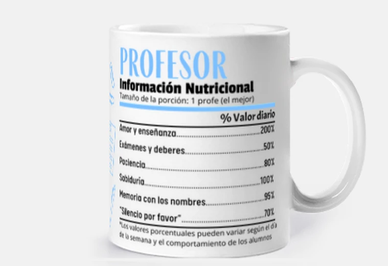 Profesor información nutricional