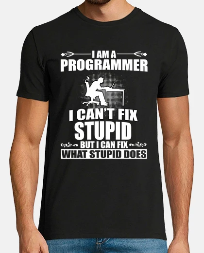 Tee-shirt programmeur drôle disant