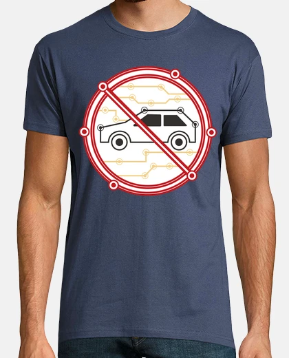 Camiseta prohibición de coches en la ciudad lucha contra el co2