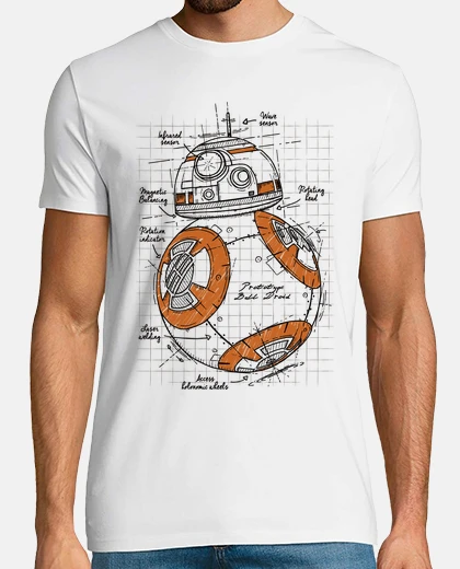 Tee-shirt projet droid: orange