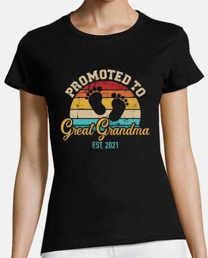 Tee-shirt promu arrière grand-mère millésime 2021