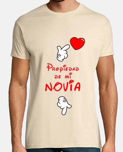 Camiseta PROPIEDAD DE MI NOVIA regalos pareja hombre