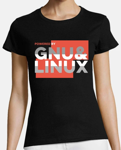 Tee-shirt propulsé par gnu linux