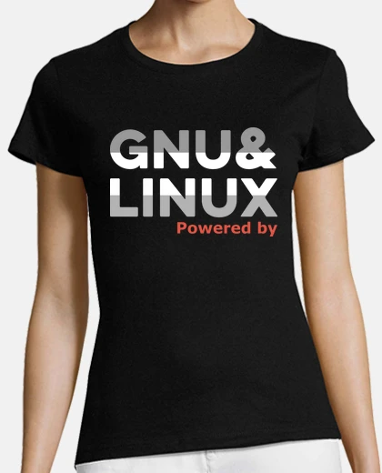Tee-shirt propulsé par gnu linux