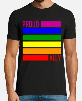 Straight ally flag t on sale shirt