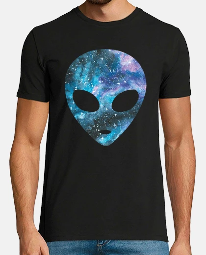 Camiseta psicodélico alienígena cabeza cósmica galaxia trippy espacio exterior regalo