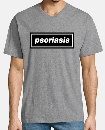 T-shirt psoriasi - collo a V