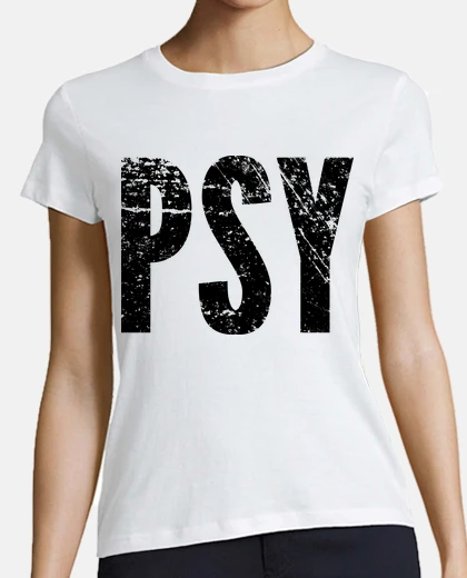 Tee-shirt PSY noir vintage grunge