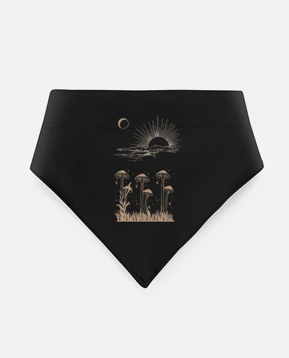 Mascotas psychedelic mushrooms and the moon and 