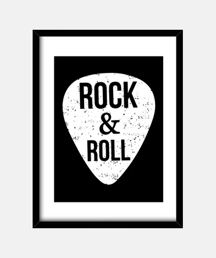 Framed pua rock and roll