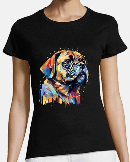 Playera pug dog pet world animal lover furry
