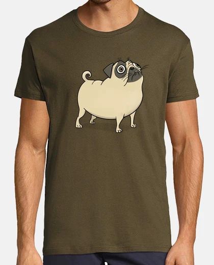 Camiseta Pug gracioso apenado