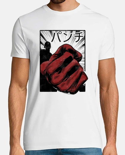T-shirt pugno di eroe calvo