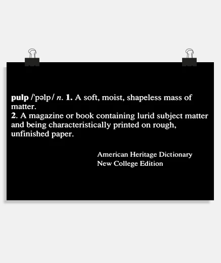Poster Pulp Fiction - funny quote, gift idea