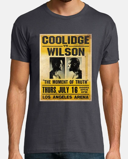 Tee-shirt Pulp Fiction: Coolidge vs. Wilson