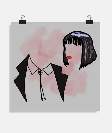 Poster pulp fiction for light background