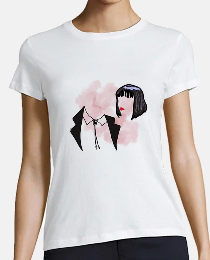 Tee-shirt pulp fiction pour fond clair
