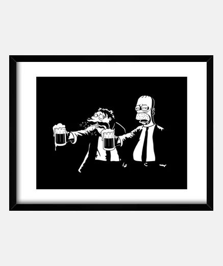 Framed Pulp Simpson Framed