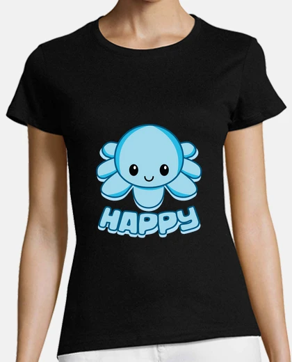 Playera Pulpito Happy Azul