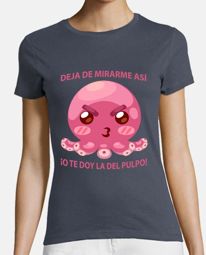 Playera Pulpo Cabreado Camiseta Mujer 