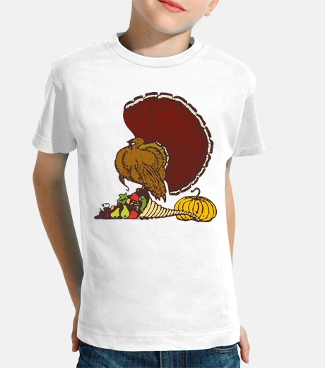 Kids Pumpkin and turkey cornucopia