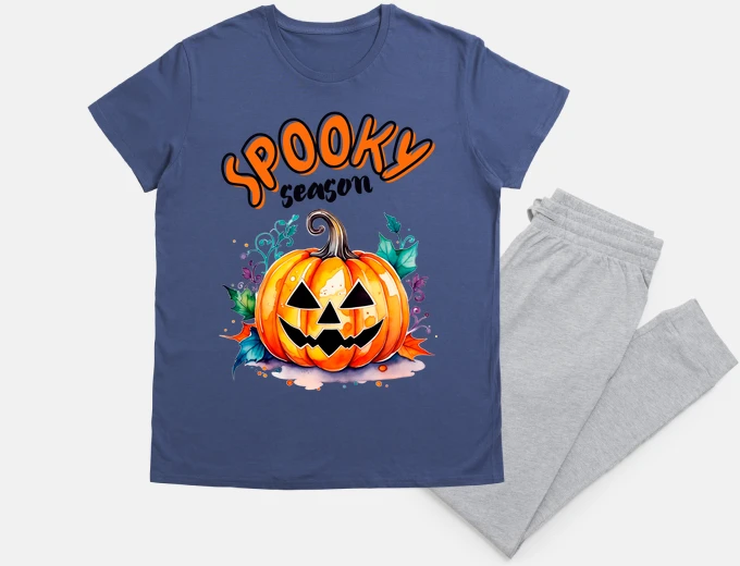 Pyjama pumpkin spooky season halloween