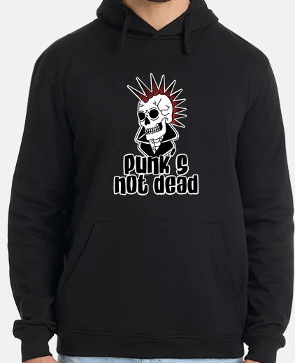 Felpa punk non dead skull vecchia scuola