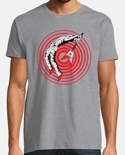 Tee-shirt punk rock guitare smash guitariste fracassant flying v