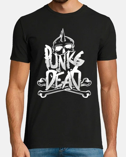 Playera Punks Not Dead Blanco