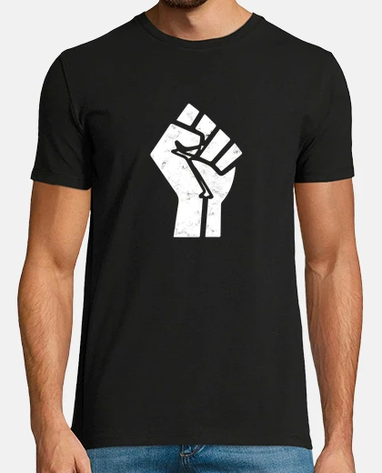 Camiseta puño afro democracia paz y libertad