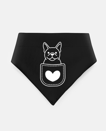 Mascotas puppy in the pocket bulldog dog
