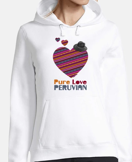 Hoodie pure love peruvian