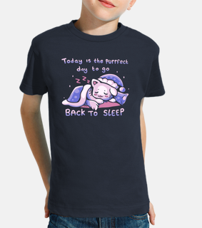 Purffect Day to Go Back to Sleep - Kids Shirt