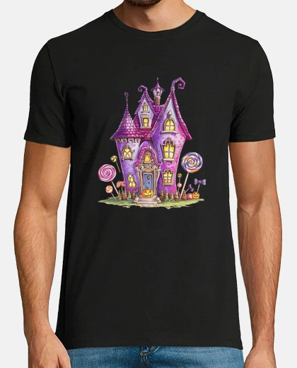 Playera purple haunted house