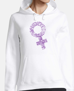 purple doodle woman symbol