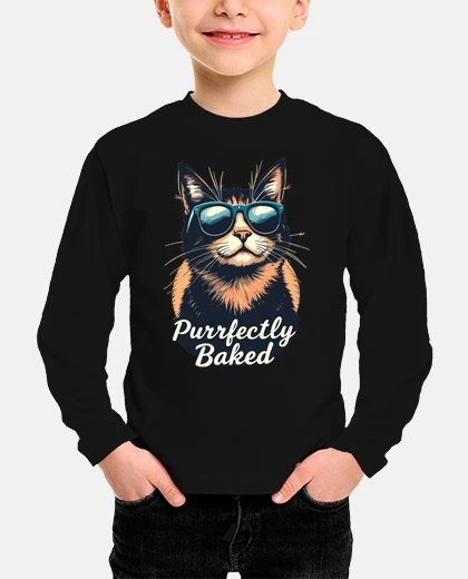 Kids Purrfectly Baked Cat Funny Cats Saying