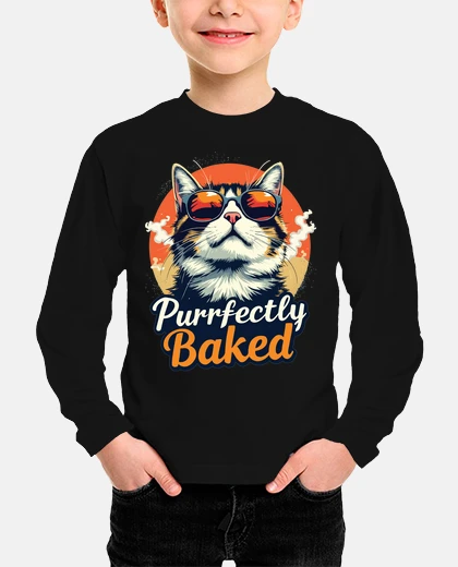 Kids Purrfectly Baked Cat Funny Cats Saying