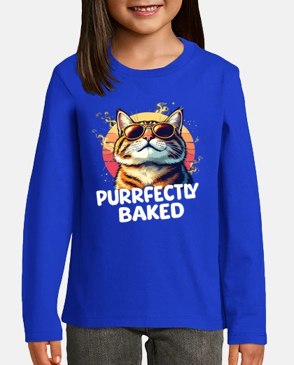 Kids Purrfectly Baked Cat Funny Cats Saying
