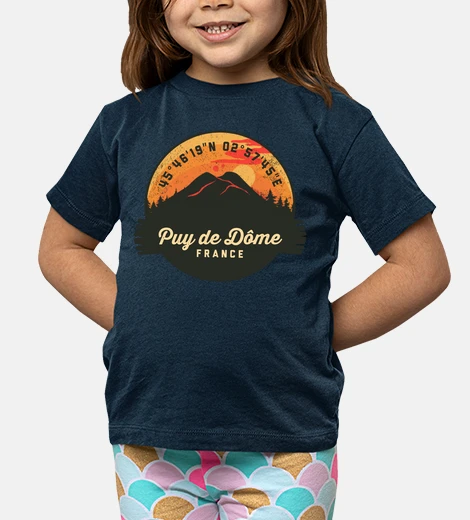 Abbigliamento puy de dôme vulcano francia retrò vinta