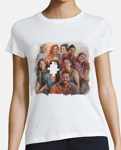 Tee-shirt puzzle sur l inclusion insertion partenaire 