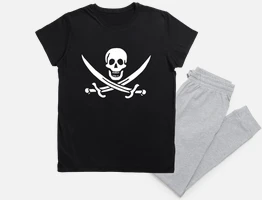 Pyjama pirate symbole tete de mort tostadora