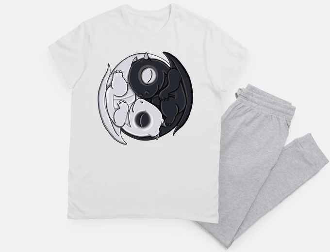 Pyjama pyjama yinyang babydragons