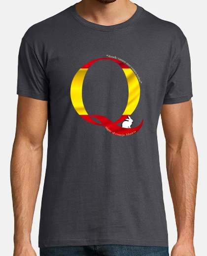 Tee-shirt qanon espagne - lapin blanc