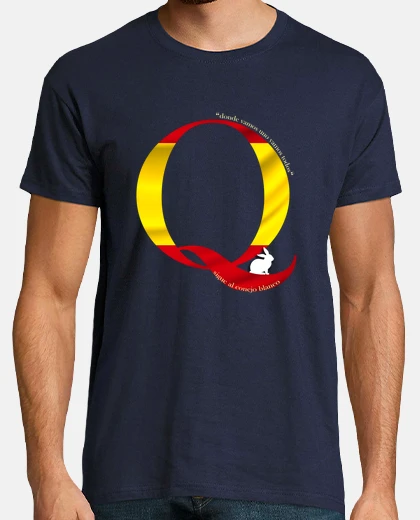 Camiseta Qanon España - sigue al conejo blanco