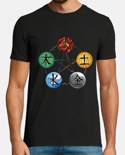 T-shirt qigong 5 principi jiqong chi kung